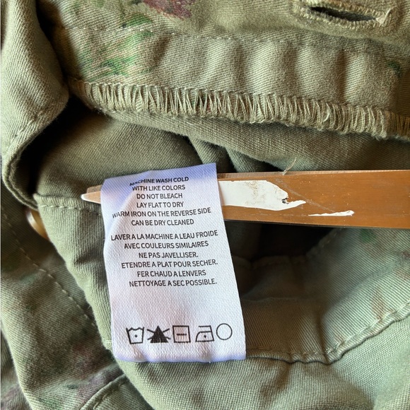 DRIFTWOOD Carley Army Green Floral Jumpsuit Coveralls Size Medium - Picture 12 of 13